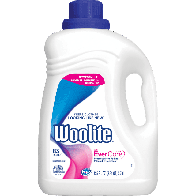 Woolite All Clothes Liquid Laundry Detergent, Sparkling Falls Scent, 83 Loads , 125oz, Regular & HE Washers, Gentle Cycle, , Packaging May Vary