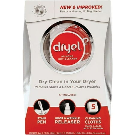 Woolite At-Home Dry Cleaner Dry Cleaning Cloths and Stain Removal, Easy to Use, Safe on Wool, Cashmere, and Designer Jeans, Fresh Scent, Pack of 4, 24 Cloths