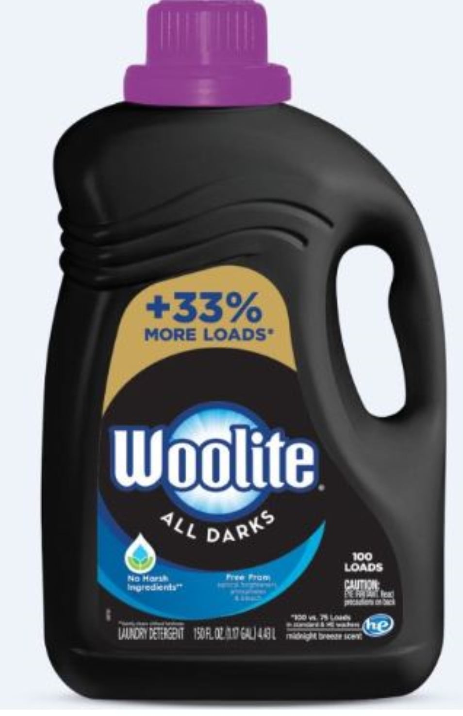 Woolite Dark Care Large 150 Ounce Laundry Liquid Detergent, 100 Loads