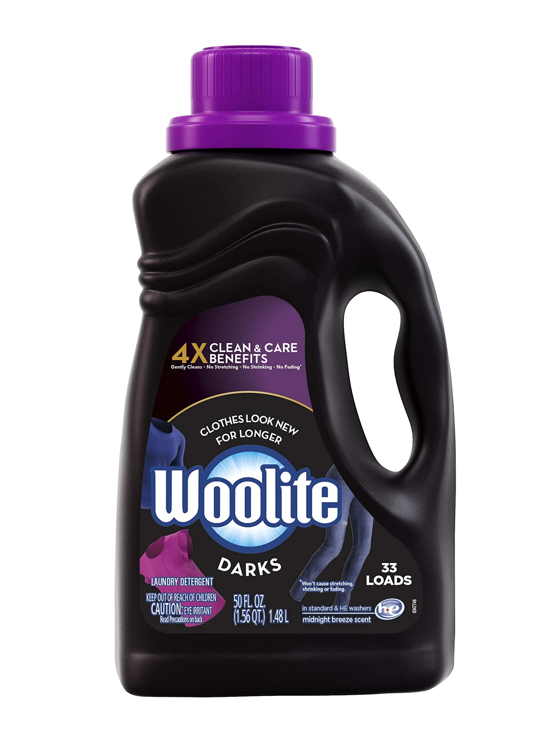 Woolite Dark Care Laundry Detergent, Midnight Breeze Scent, 50 Oz/ 33