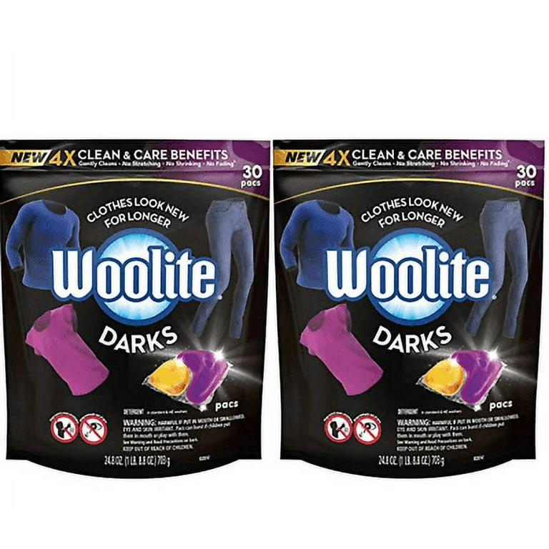  Woolite Darks Pacs, Laundry Detergent Pacs, 30 Count