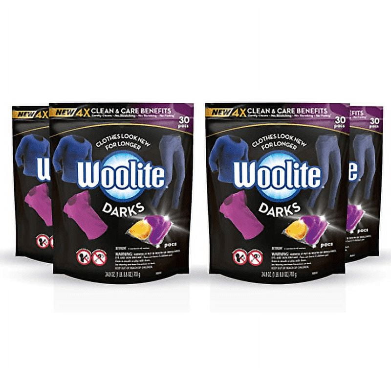 Woolite Darks, 30ct Laundry Detergent Pacs, for Standard & HE