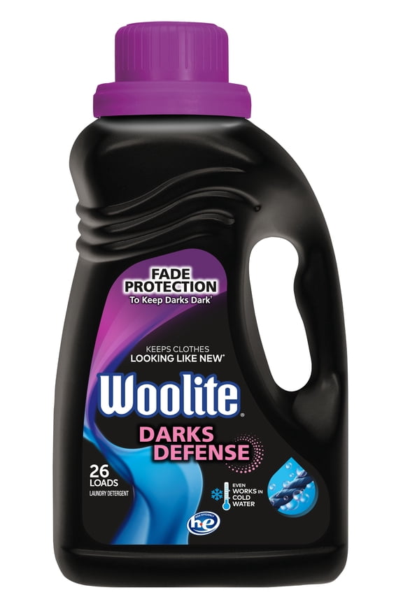 Darks Defense Liquid Laundry Detergent, 40 fl oz, 26 Loads