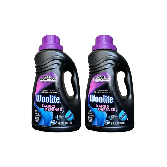 Woolite Darks Defense Liquid Laundry Detergent, 33 Loads, 50 Fl Oz, 2 Pack