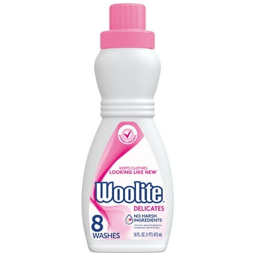 Woolite Delicates Hypoallergenic Liquid Laundry Detergent, 16 fl oz, 8 Loads, Hand & Machine Wash