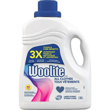 Woolite Everyday, Laundry Detergent, Mega Value Pack, 2.96 L, With Colour Renew - Clothes Look New Longer 1 Count, 66 Loads