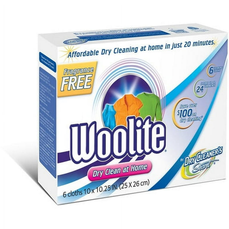 Woolite - Woolite Dry Cleaning Sheets, Woolite (6 count), Shop