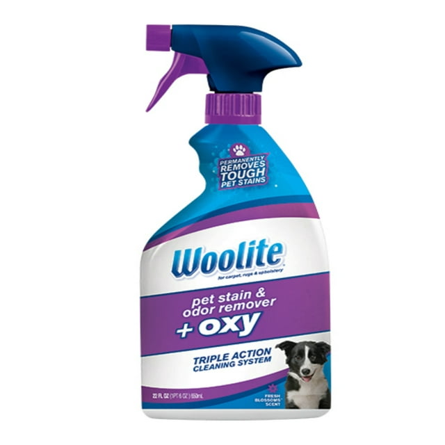Woolite Fresh Blossoms Scent Pet Stain & Odor Remover + Oxy, 22 fl oz