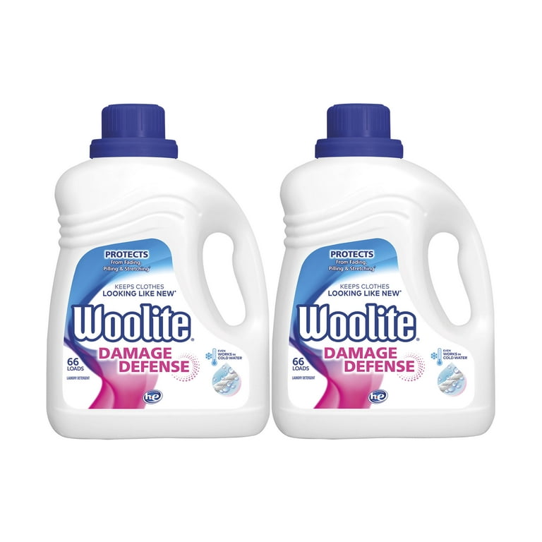 Woolite Gentle Cycle Liquid Laundry Detergent, 66 Loads, Regular & He Washers, Sparkling Falls Scent (Pack of 2)