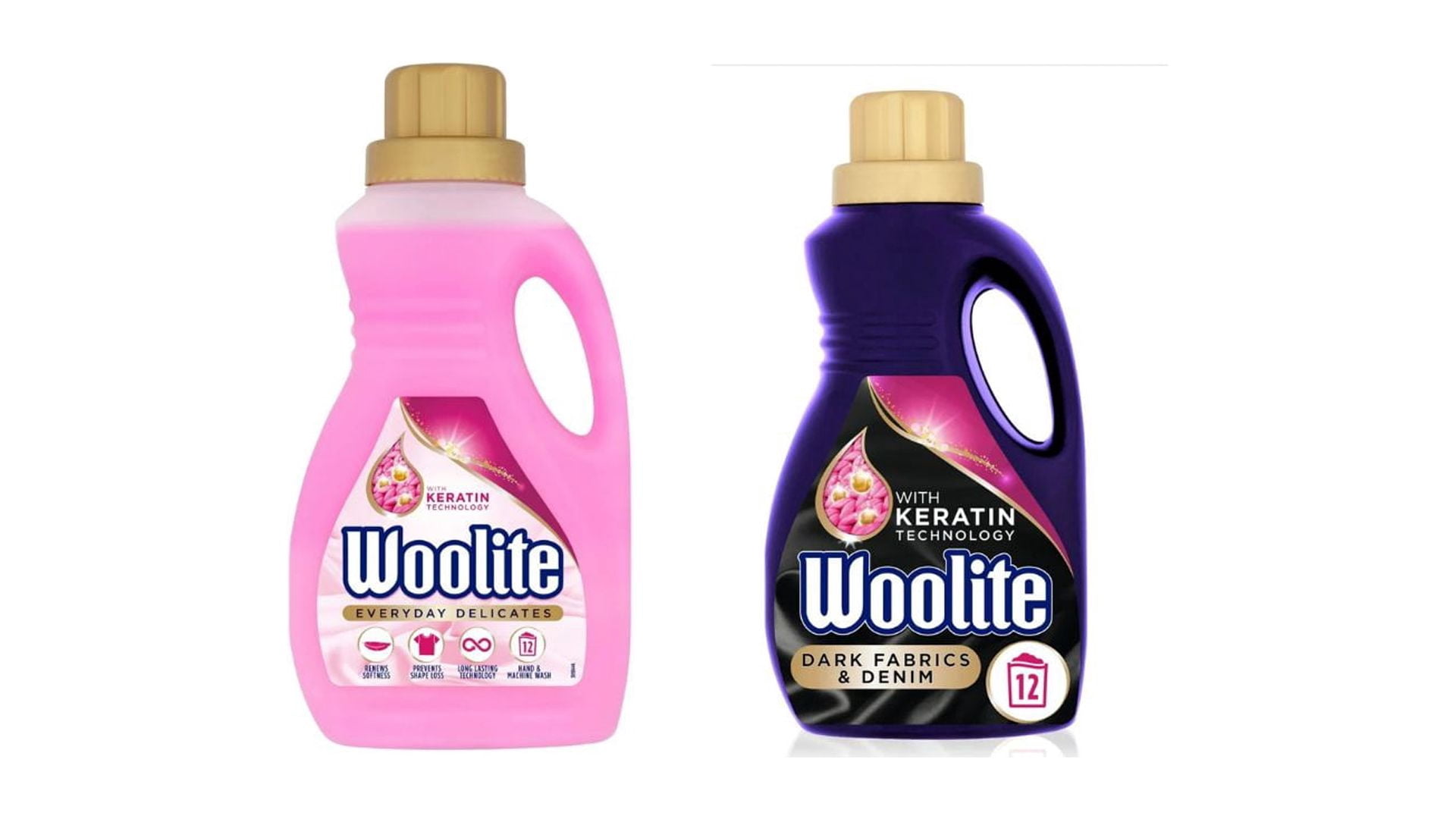 Woolite Laundry Detergent Pack - 1 x Delicates and 1 x Dark & Denim