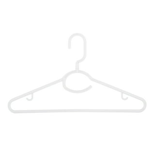 Plastic Shirt/Dress Hangers with Swivel Hook , Middle Heavy Weight, 17  Clear – 50/CTN