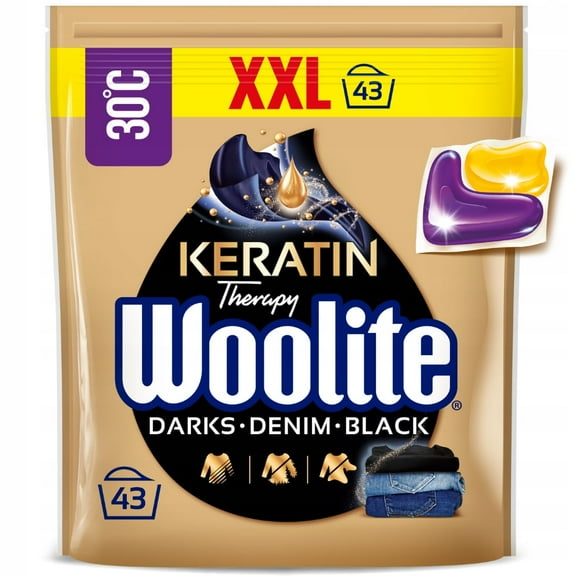 Woolite laundry capsules for DARK fabrics XL bag: 43 caps