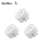 Woolley Zigbee Smart plug APP&Voice Control Works with Alexa smartThings,Support 3 types of Echo Devices,Need Zigbee Hub 3Packs
