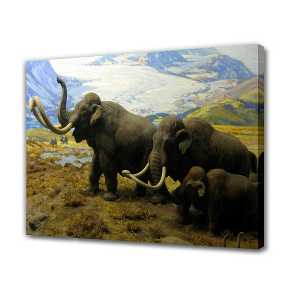 Woolly Mammoth Canvas Poster Bedroom Decor Sports Landscape Office Room Decor Gift,Frame-style,08x12inch(20x30cm)