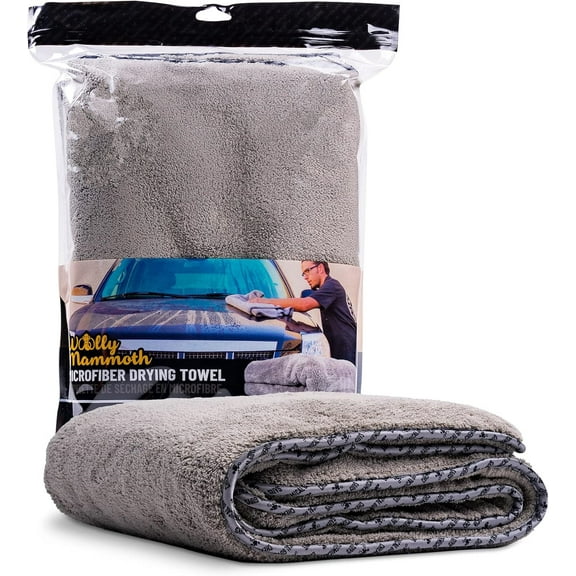 Woolly Mammoth Large, Super Absorbent and Soft Microfiber Towels for Cars,