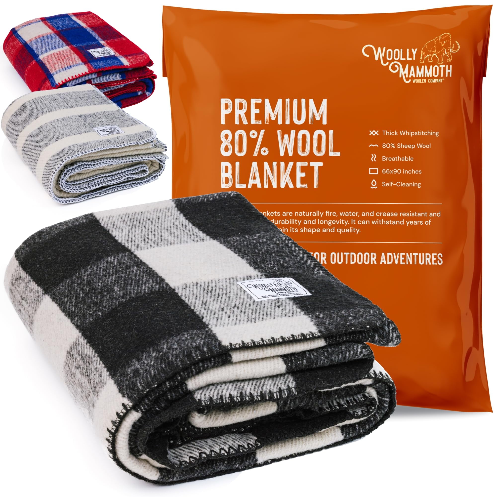 Woolley mommth ウーリーマンモス ブランケット blanket Woolly Mammoth Merino Wool Blanket- 66
