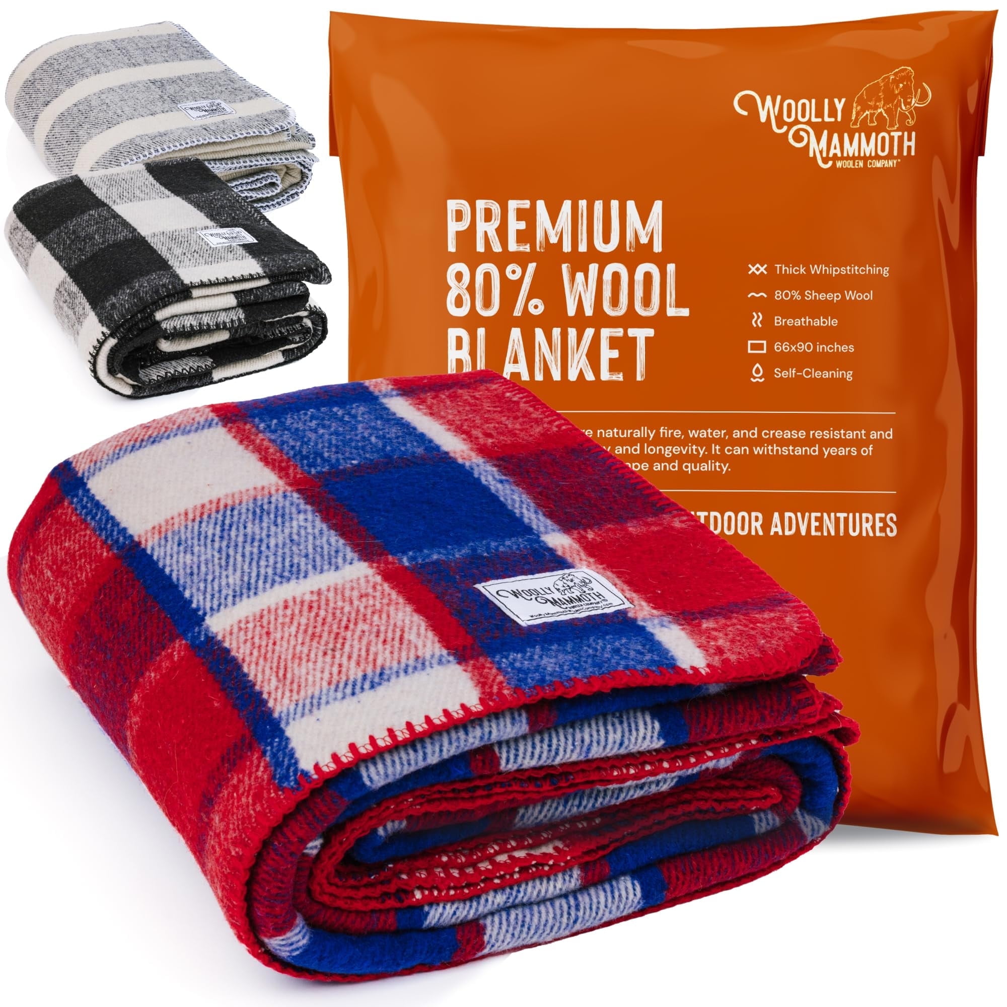 Woolley mommth ウーリーマンモス ブランケット blanket Woolly Mammoth Merino Wool Blanket- 66