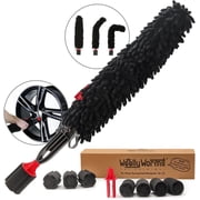 Woollywormit Wheel Cleaning Brush Kit - Rim, Brush, Lug Nut Cleaner
