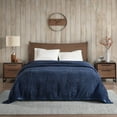 thumbnail image 1 of Woolrich Burlington Berber Blanket, King, Navy, 1 of 7