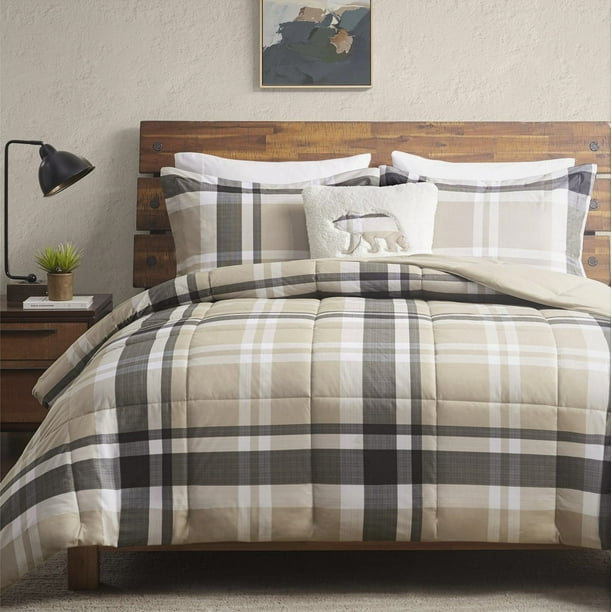 Woolrich Down Alternative King Comforter Set with Decor Pillow 4Piece