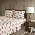 thumbnail image 1 of Woolrich Flannel Cotton Sheet Set, King, Tan Cars, 1 of 6