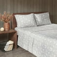 thumbnail image 1 of Woolrich Flannel Cotton Sheet Set, Queen, Grey Plaid, 1 of 8