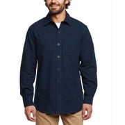Woolrich Mens Cotton Chamois Shirt - Blue - Size 2XL