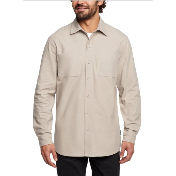 Woolrich Men's Cotton Chamois Shirt - Tan - Size 2XL