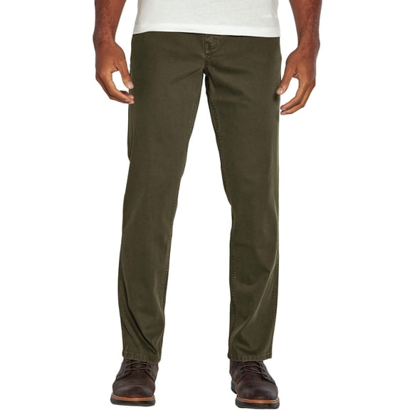 Woolrich Men's Straight Fit Stretch Fabric 5 Pocket Utility Pant (Dark Green, 40x32)