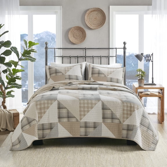 Woolrich Olsen 3 Piece Oversized Cotton Quilt Set