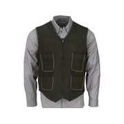 سترة Woolrich Utility 12 بسحاب كامل، أخضر زيتوني، مقاس كبير