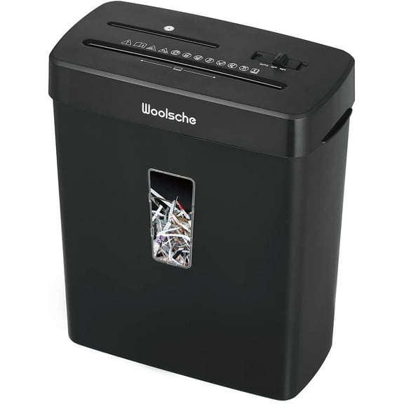 10-Sheet Cross-Cut Paper Shredder, P-4 Security, CD & Card Shredder