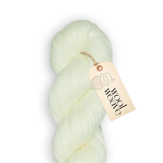 Woolweave Hand Dyed Fingering Yarn, Merino Wool Yarn Blend, 100g, 438yd - Jasmine