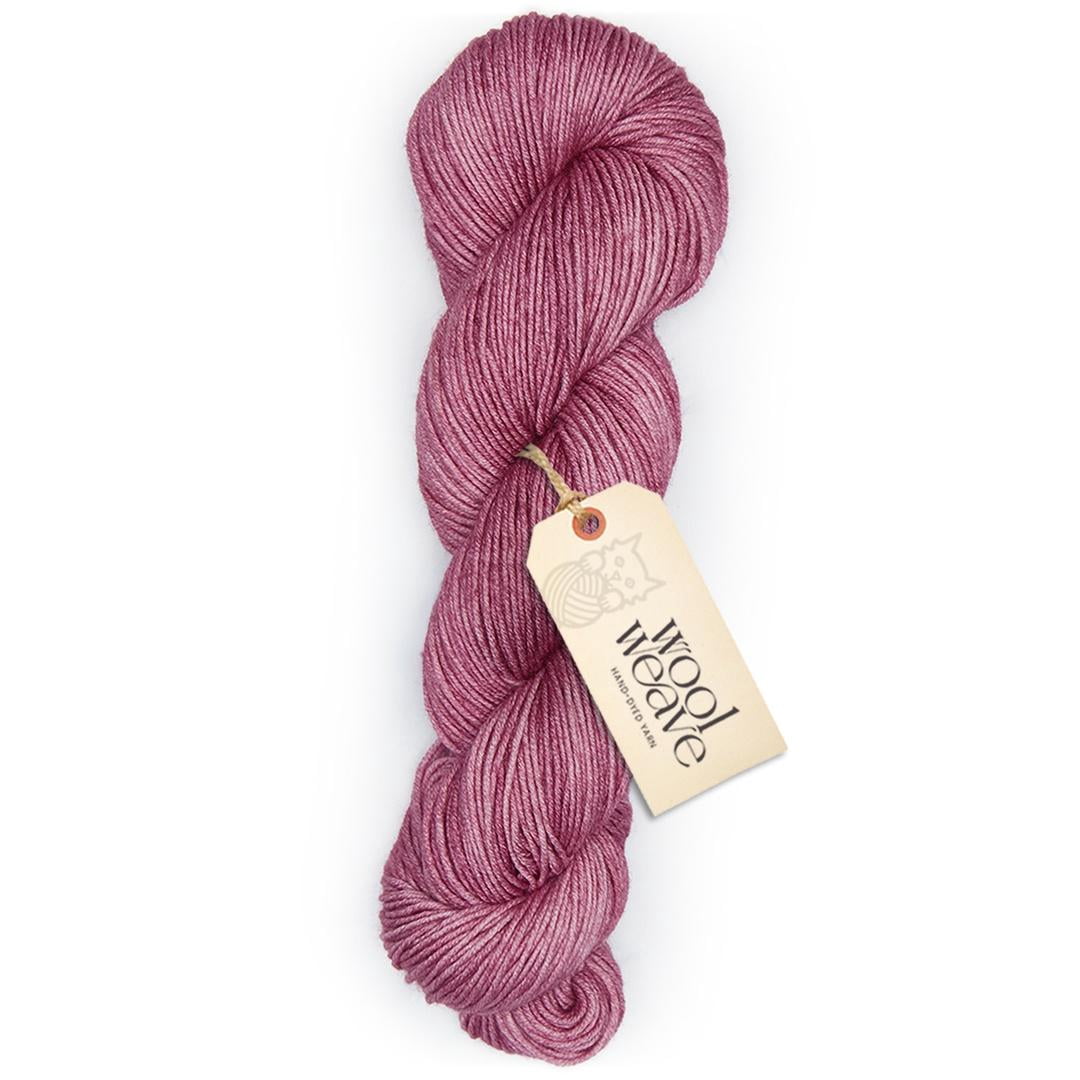 Woolweave Superwash Merino Wool Yarn - Hand-Dyed DK Weight, 100g, 240 Yards - Bougainvillea