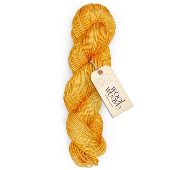 Woolweave Superwash Merino Wool Yarn - Hand-Dyed DK Weight, 100g, 240 Yards - Mango