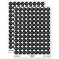thumbnail image 1 of Wooly Mammoth Head 200+ Round Stickers - Black - Matte Finish - 0.50" Size, 1 of 3