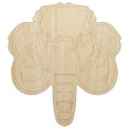 thumbnail image 1 of Wooly Mammoth Head Wood Shape Unfinished Piece Cutout Craft DIY Projects - 4.70 Inch Size - 1/4 Inch Thick, 1 of 7