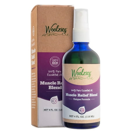 Woolzies Muscle Relief Blend Essential Oil, 4 Oz