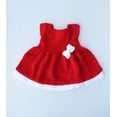 thumbnail image 1 of Woonie Handmade Crochet Bow Frock With Headband-Red, 1 of 2