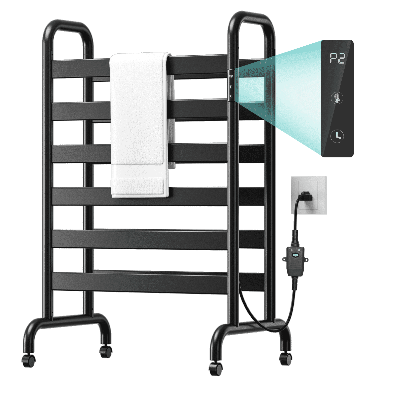 Wooohoo Freestanding Double-deck Towel Warmer-H95cm