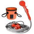Woooli Portable Camping Shower Kit, DC 12V Shower Pump with 20L