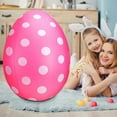 thumbnail image 1 of Wooowa 24Inch Easter Festival Inflatable Egg Outdoor Yard Toy, for Colorful Kids Party Garden Decoration, 1 of 5