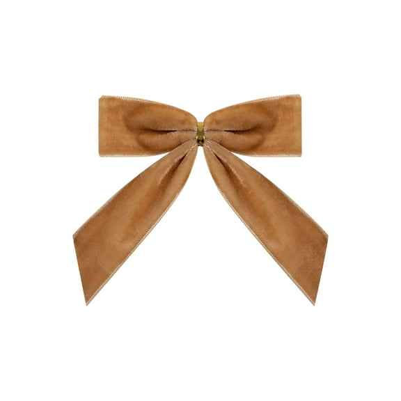 Wooowa 3.54Inch Large Velvet Christmas Bows, Festive Sparkling Decorations, Essential Accents for Xmas Tree & Holiday Setup