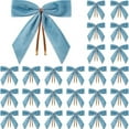 thumbnail image 1 of Wooowa 3.54Inch Large Velvet Christmas Bows, Festive Sparkling Decorations, Essential Accents for Xmas Tree & Holiday Setup, 1 of 7