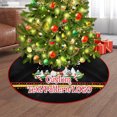 thumbnail image 1 of Wooowa 48Inch L-Size Plush Christmas Tree Skirts, Festive Party Scene Decorative Tree Base Aprons, 1 of 6
