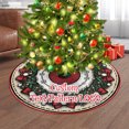 thumbnail image 1 of Wooowa 48Inch L-Size Plush Christmas Tree Skirts, Festive Party Scene Decorative Tree Base Aprons, 1 of 6