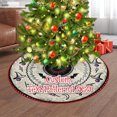 thumbnail image 1 of Wooowa 48Inch L-Size Plush Christmas Tree Skirts, Festive Party Scene Decorative Tree Base Aprons, 1 of 6