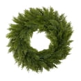 thumbnail image 1 of Wooowa Christmas Artificial Pine Wreath with Realistic Foliage for Door Window Wall Indoor Outdoor Holiday Home Decor 19.7 Inch, 1 of 6