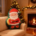 thumbnail image 1 of Wooowa Christmas Cartoon Plush Pillows, Double-Sided Printed Santa & Snowman Stuffed Decor for Homes, Sofas & Beds, 1 of 7