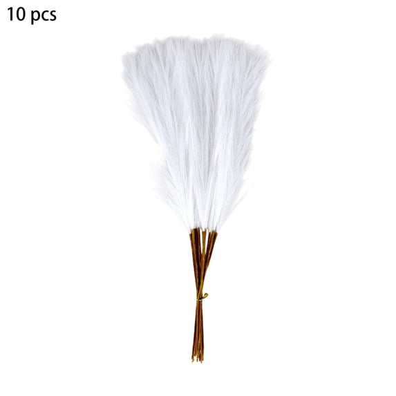 Wooowa Christmas Faux Pampas Grass Set of 10 for Tree Tabletop Home Party Decoration 21.7 Inch Plastic
